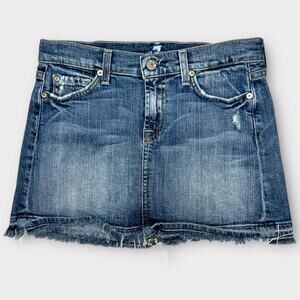 For All Makind Denim Mini Skirt